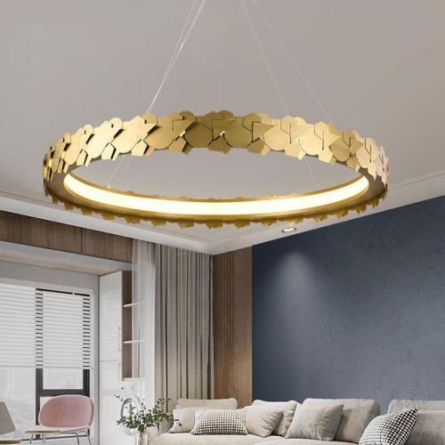 Gliese Golden Steel Chandelier