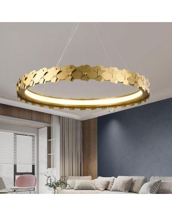 Gliese Golden Steel Chandelier